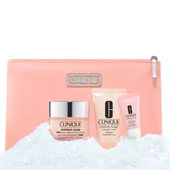CLINIQUE 4-PC   MOISTURE SURGE MEGASTARS HYDRATING SKIN CARE SET. [NWT] - Picture 2 of 5